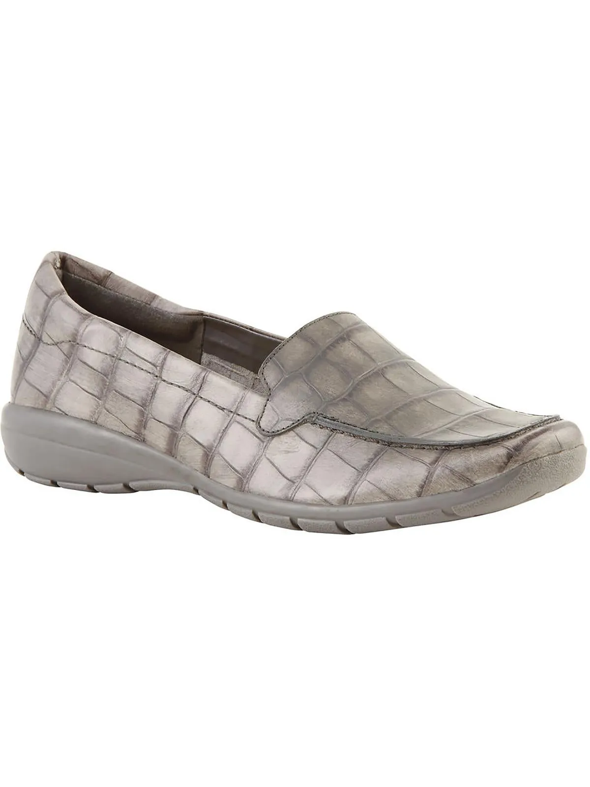 Abide 8 Womens Leather Slip On Loafers