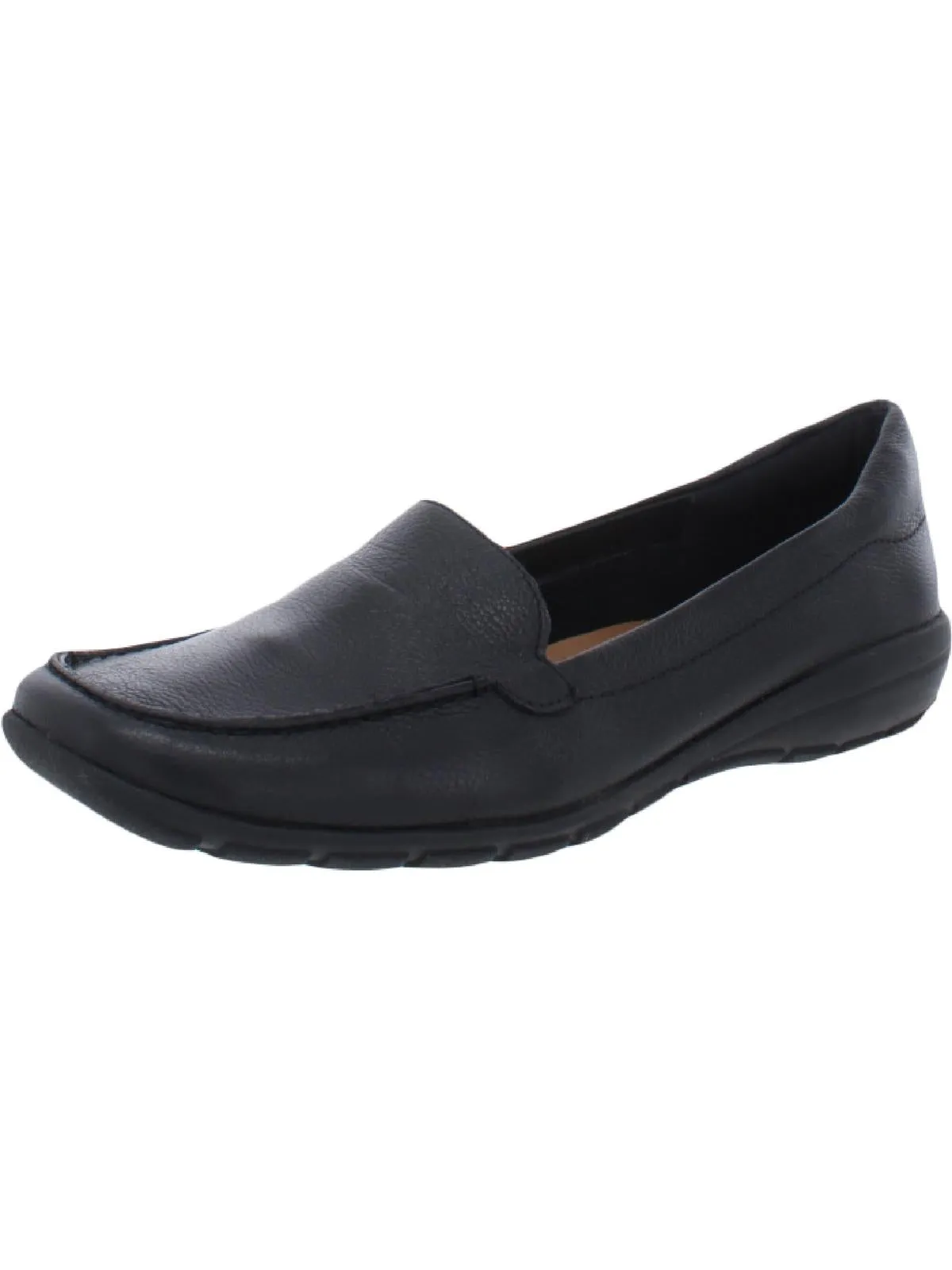 Abide 8 Womens Leather Slip On Loafers