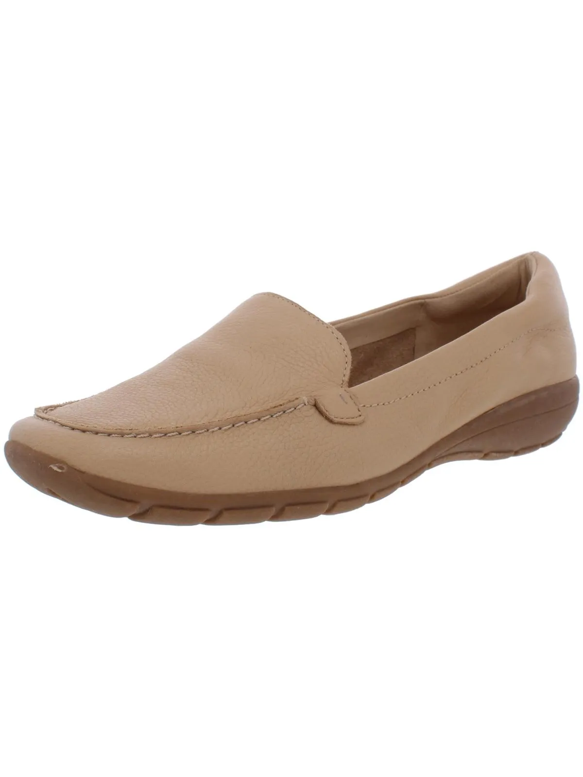 Abide 8 Womens Leather Slip On Loafers