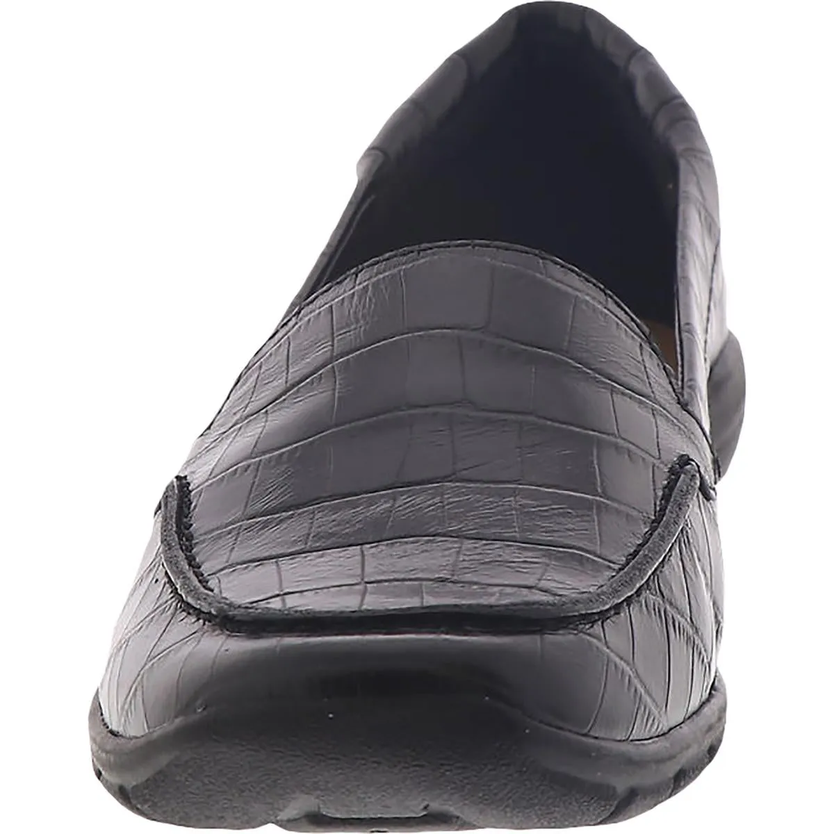 Abide 8 Womens Leather Slip On Loafers