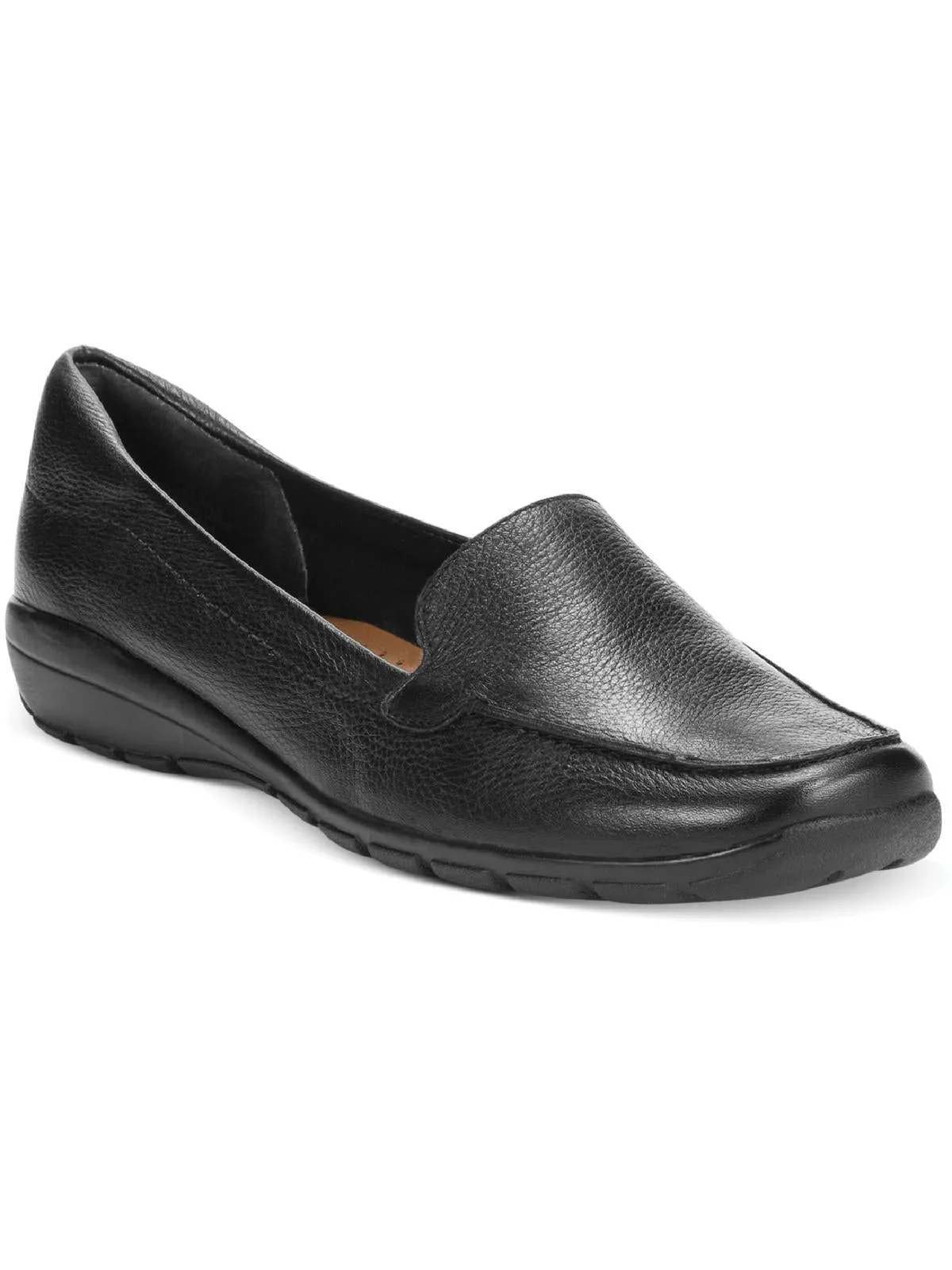 Abide 8 Womens Leather Slip On Loafers