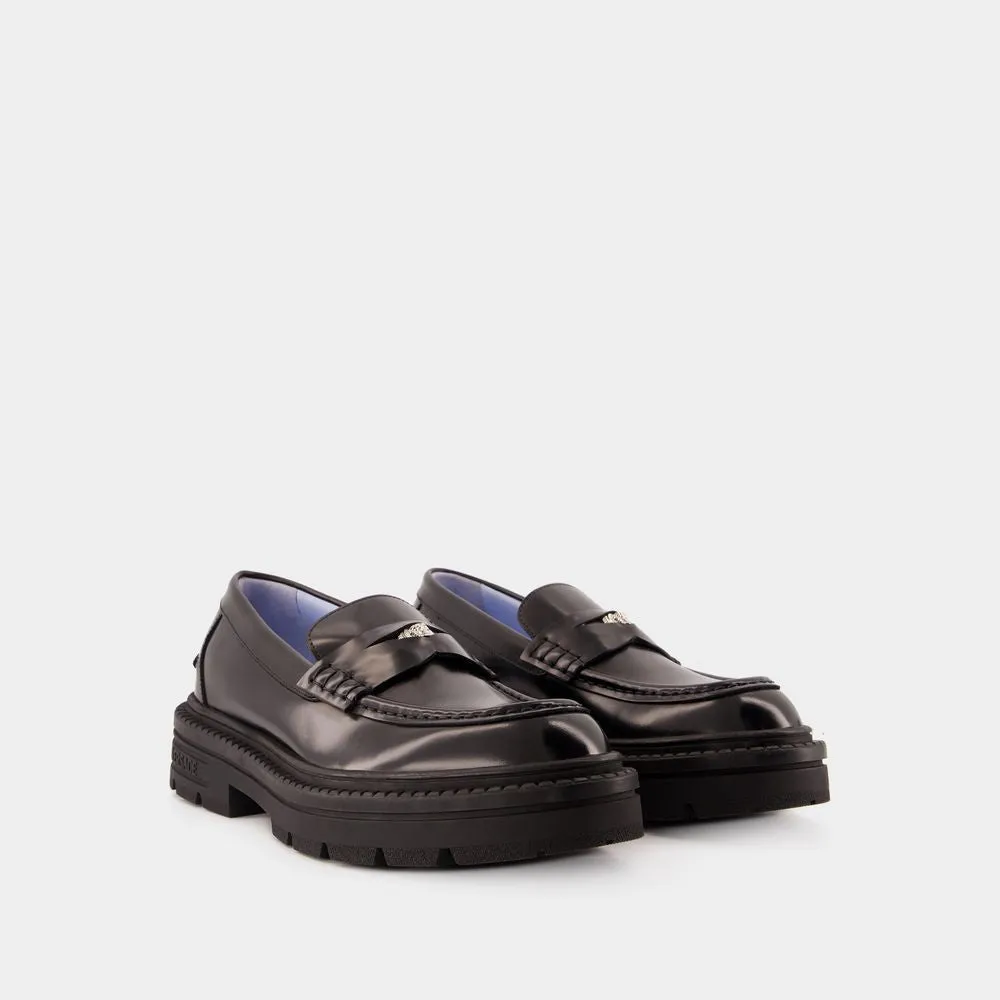 Adriano Flat Shoes - Leather - Black
