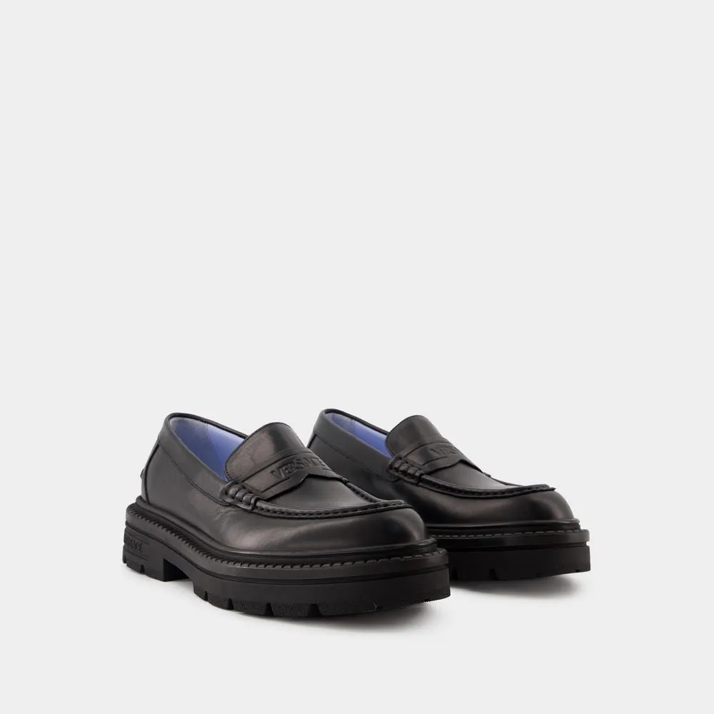 Adriano Loafers - Leather - Black