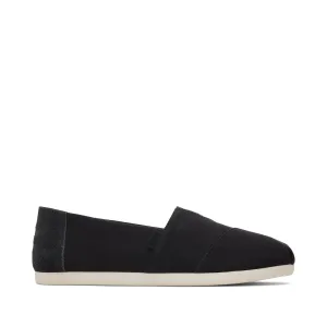 Alpargata Black Suede Brushed Twill