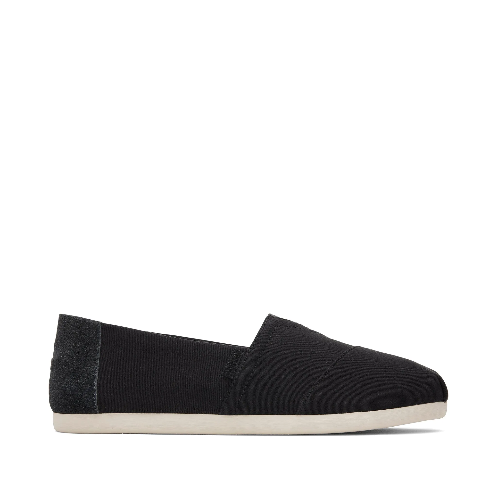 Alpargata Black Suede Brushed Twill
