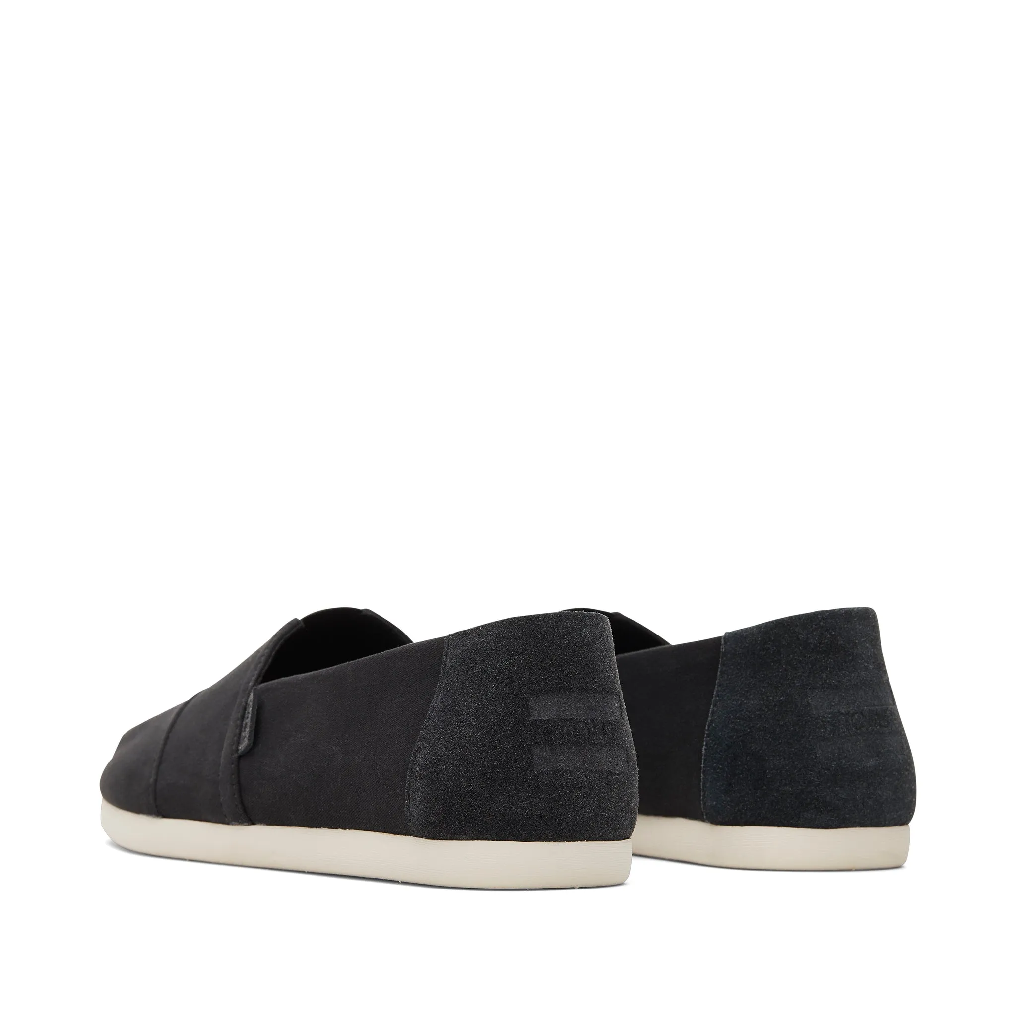 Alpargata Black Suede Brushed Twill