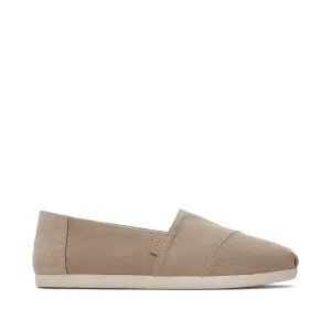 Alpargata Taupe Suede Brushed Twill