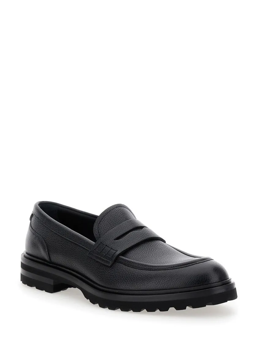Altavilla' Black Loafers
