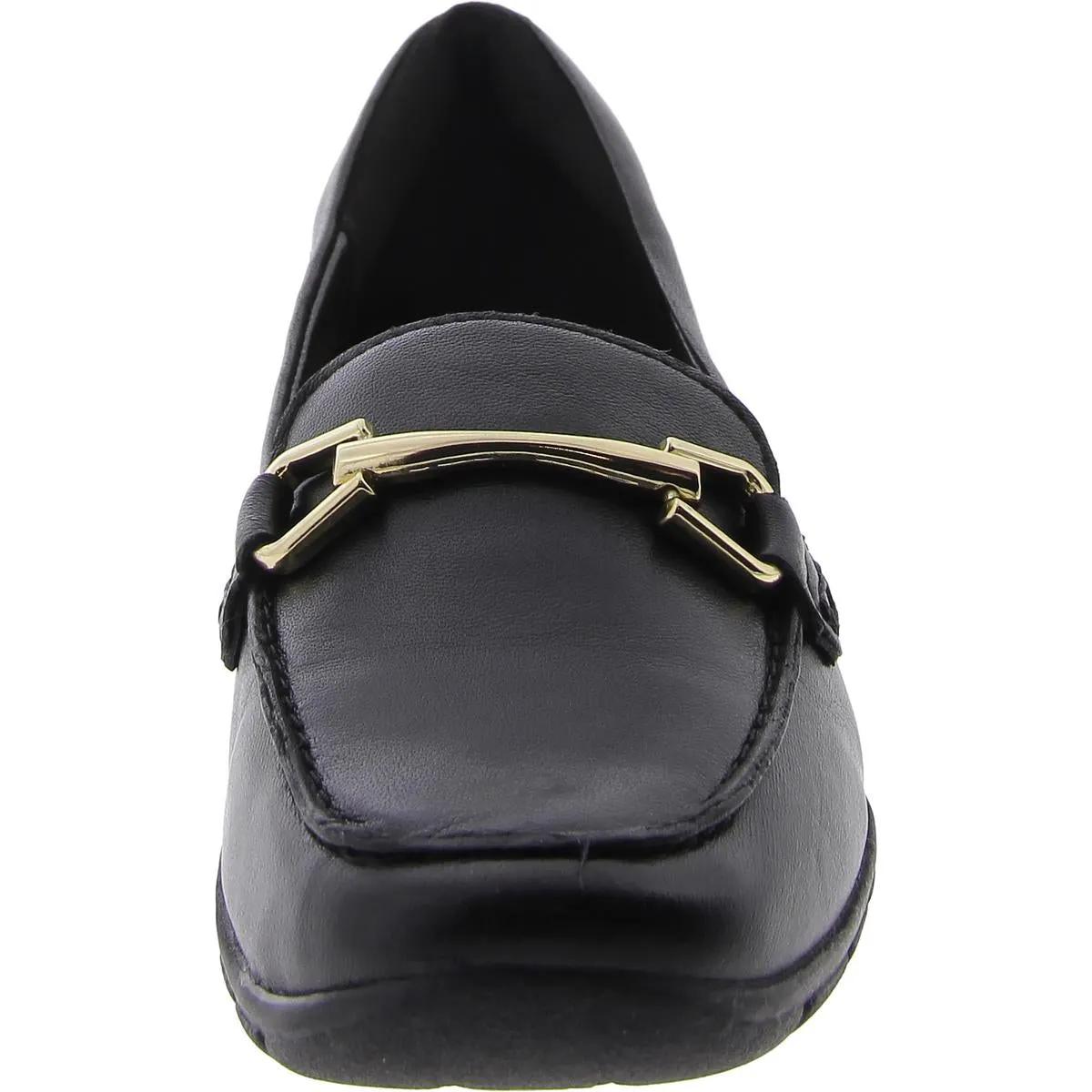 Amalie Womens Leather Square Toe Loafers