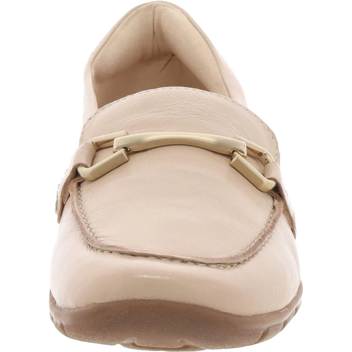 Amalie Womens Leather Square Toe Loafers