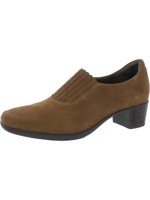 Amara Womens Nubuck Slip On Loafers