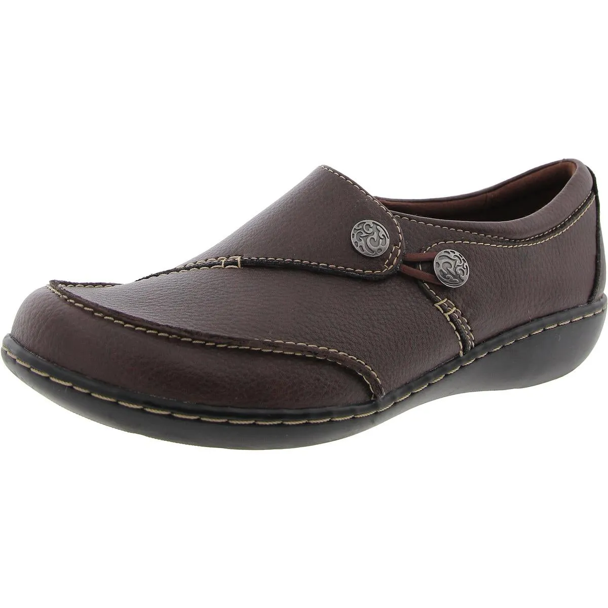 Ashland Lane Q Womens Leather Slip On Loafers