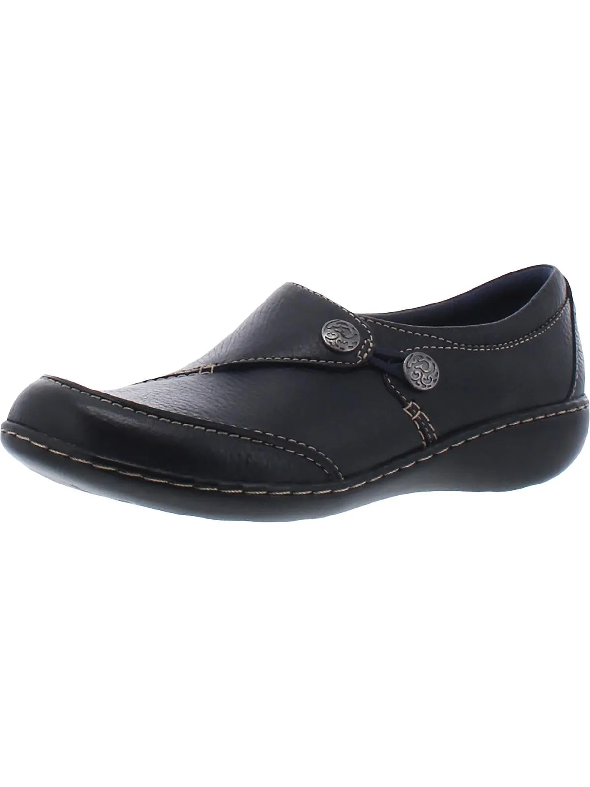 Ashland Lane Q Womens Leather Slip On Loafers