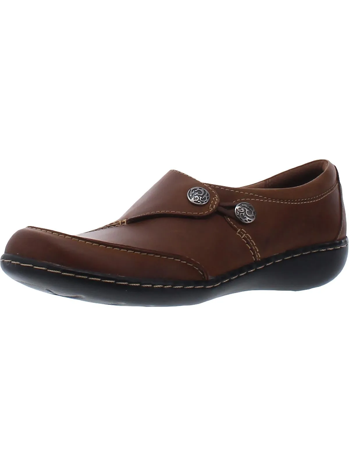 Ashland Lane Q Womens Leather Slip On Loafers