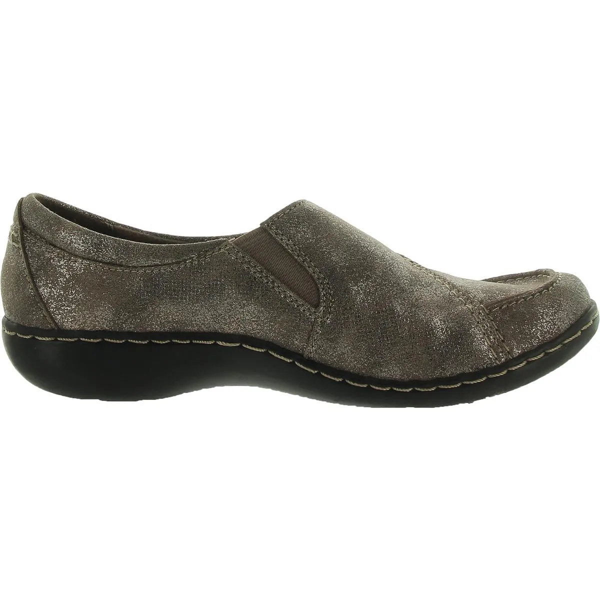 Ashland Lane Womens Leather Slip On Loafers