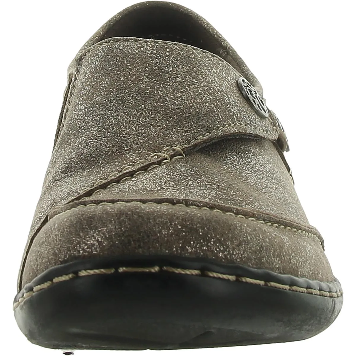 Ashland Lane Womens Leather Slip On Loafers