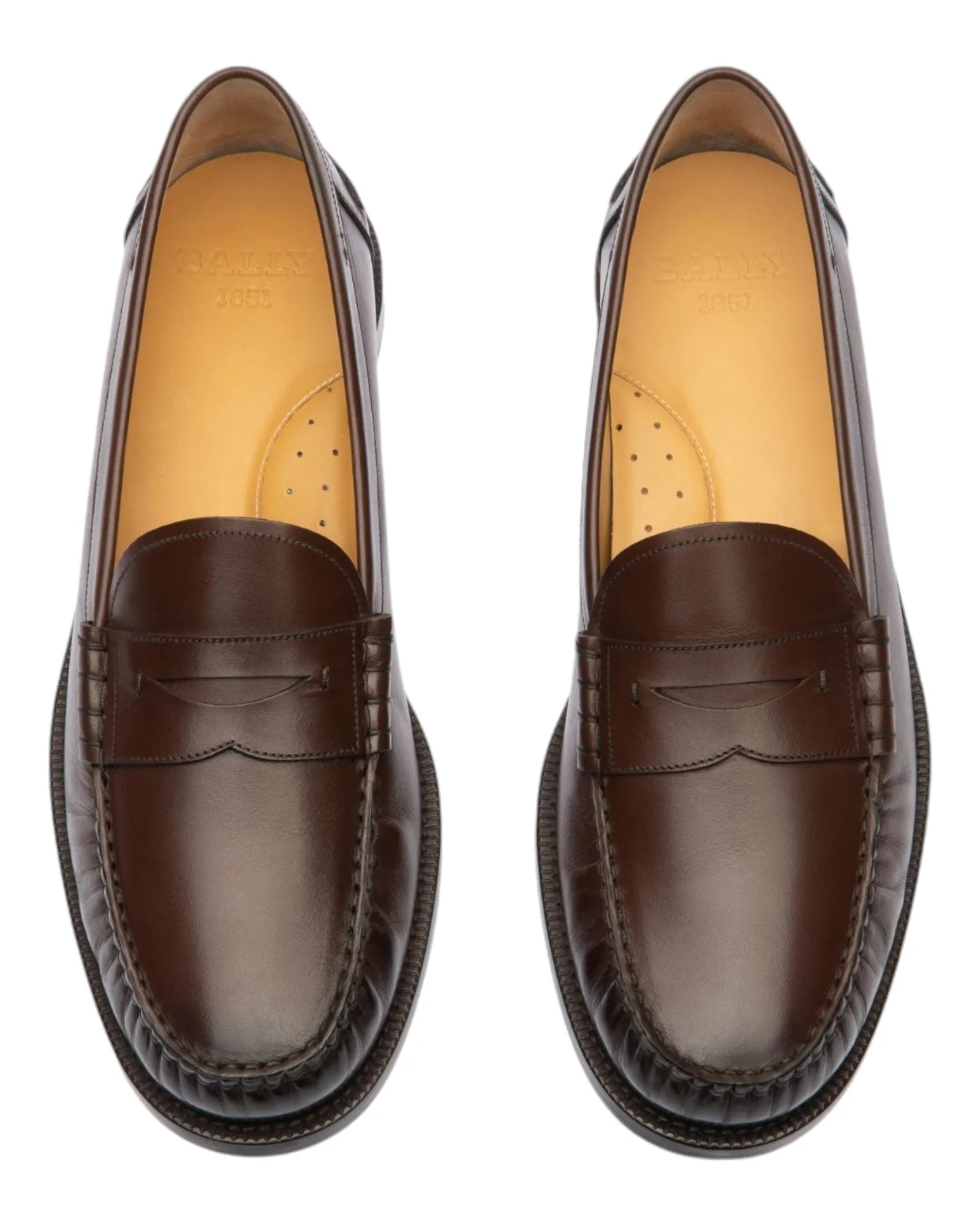 Bally Coelo 6301851 Men's Ebano Leather Moccasins