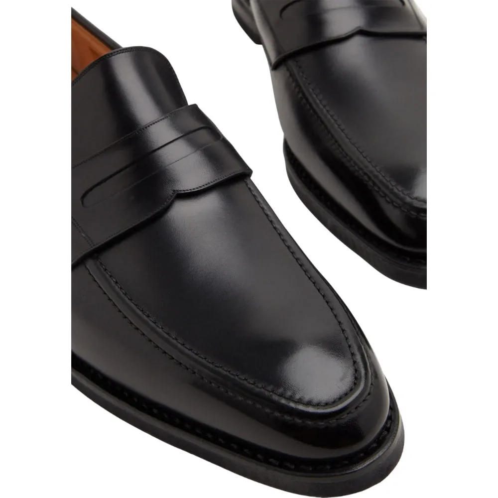 Bally Score 6231393 Men's Black Calf Leather Loafers