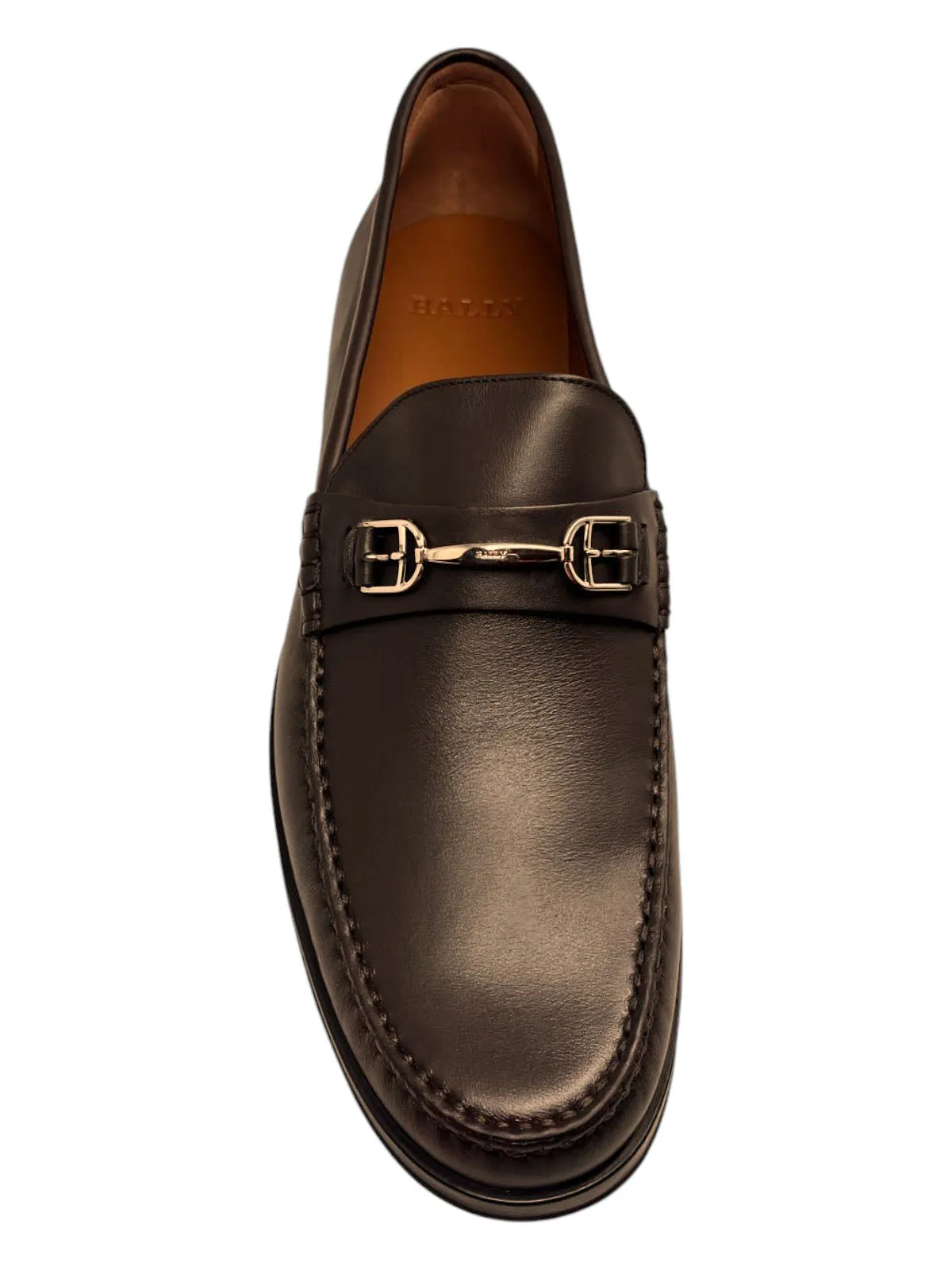 Bally Simpler 6230242 Men's Chocolate Calf Plain Leather Loafers