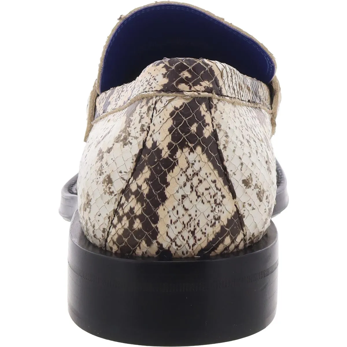 Barbed Loafers Mens Snake Print Leather Loafers