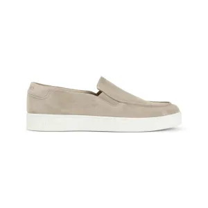 Beige Suede Calf Leather Longton 2 Loafers