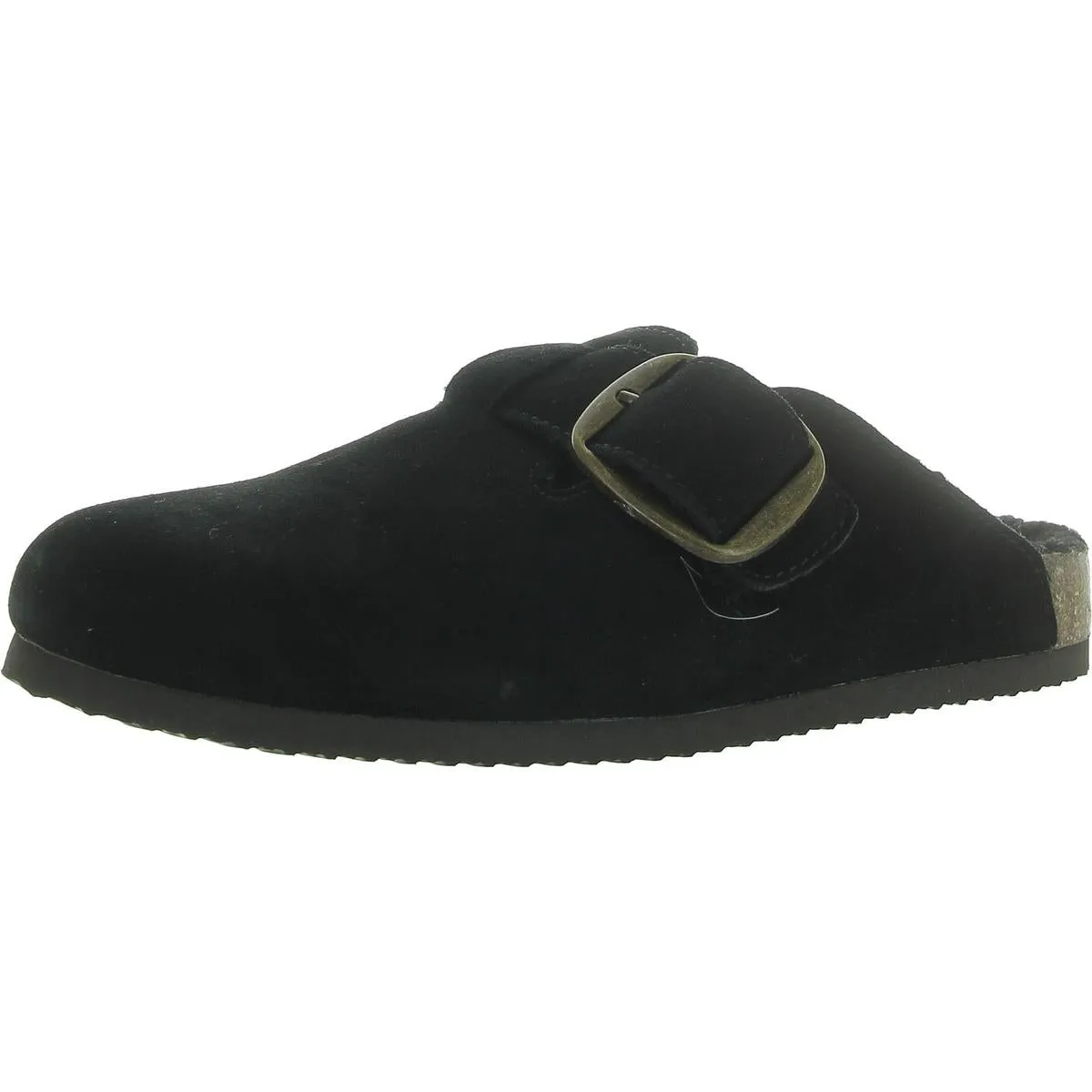 Big Sur Womens Suede Faux Fur Lined Loafers