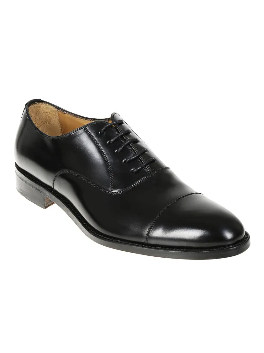Black Calfskin Berwick Moccasin With Polished Finish