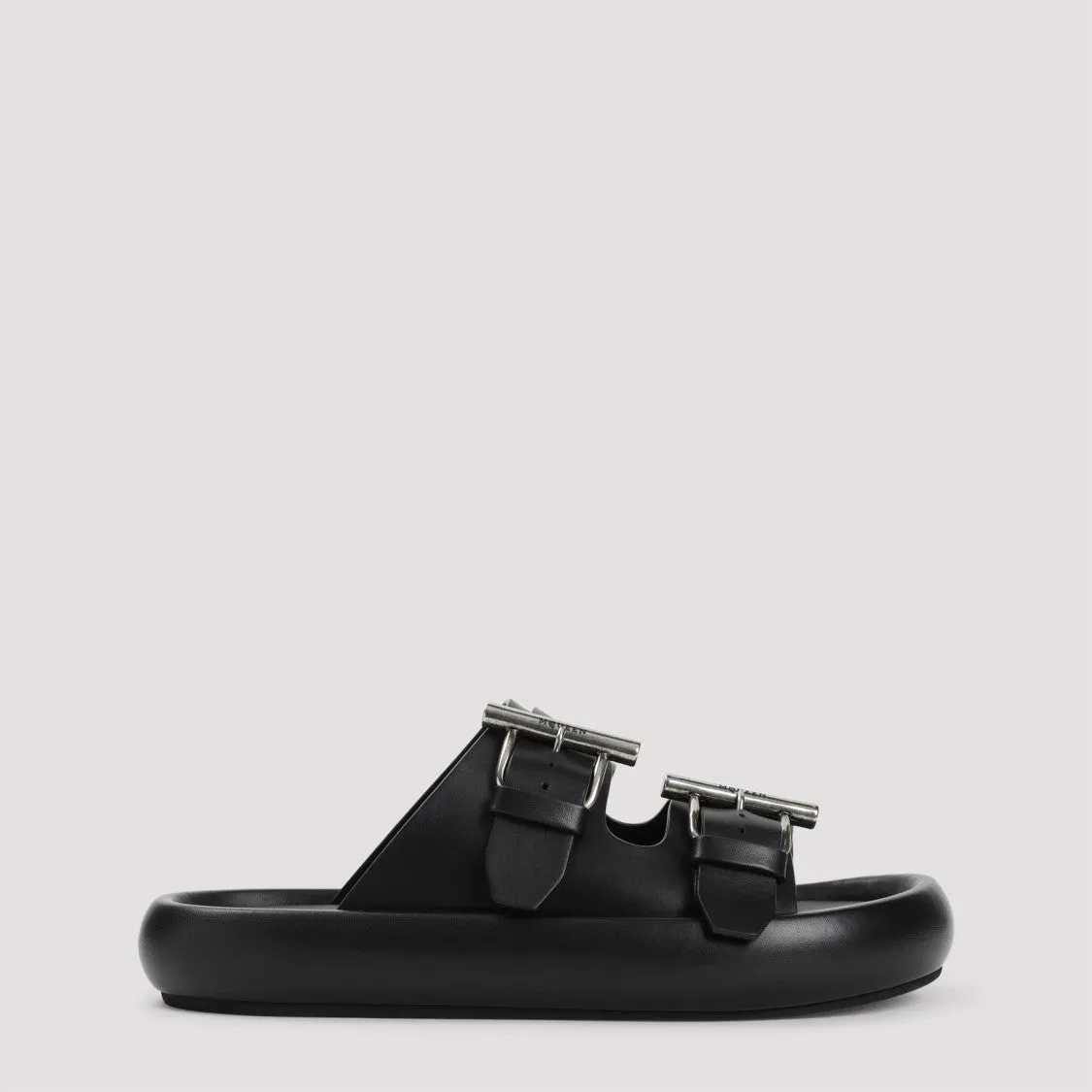 Black Leather Sandal