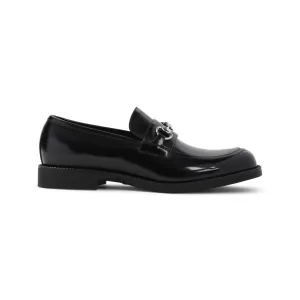 Black Leather Tempe Loafers
