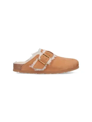 Boston Bold Shearling" Mules