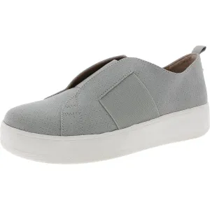 Brad Womens Laceless Faux Suede Slip-On Sneakers