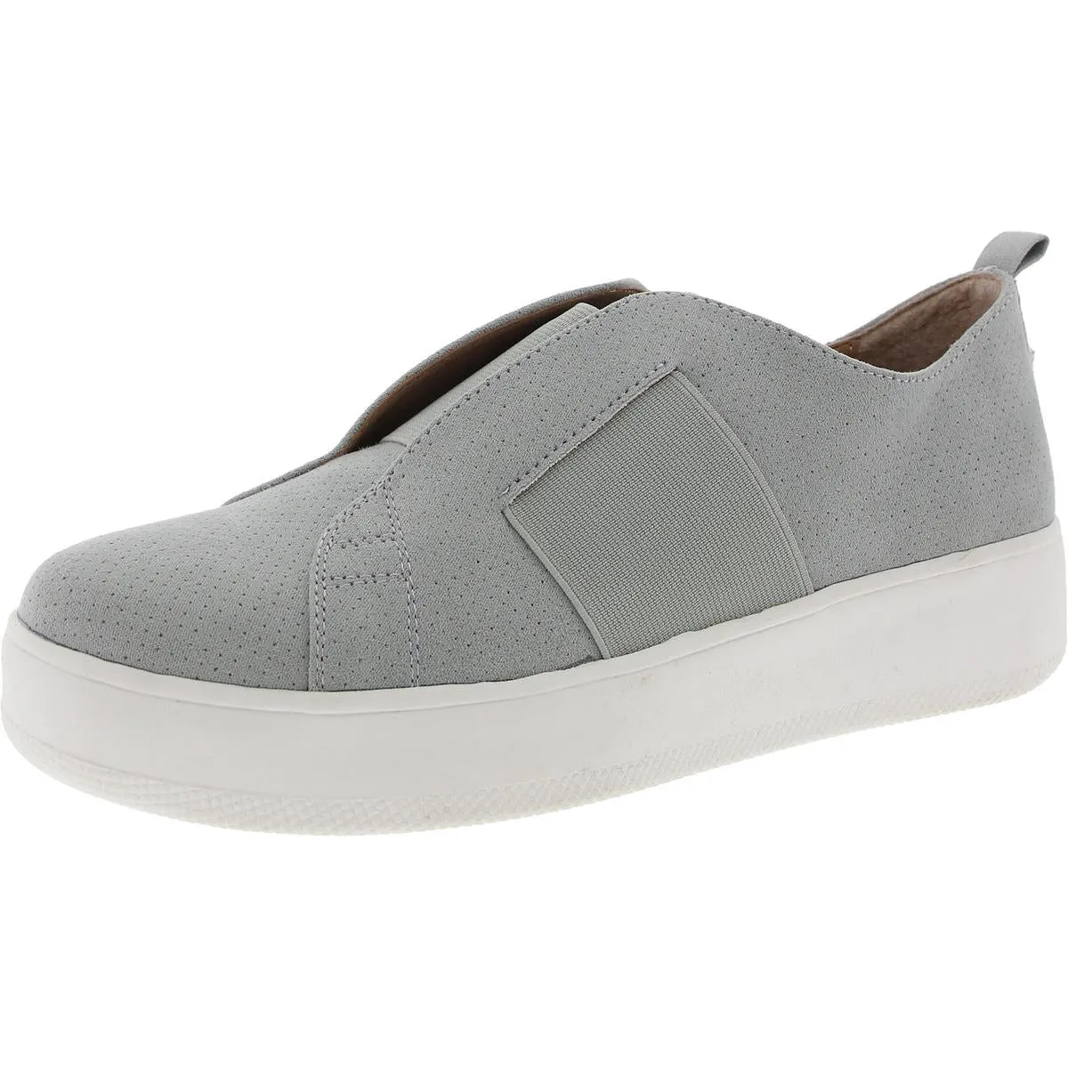 Brad Womens Laceless Faux Suede Slip-On Sneakers