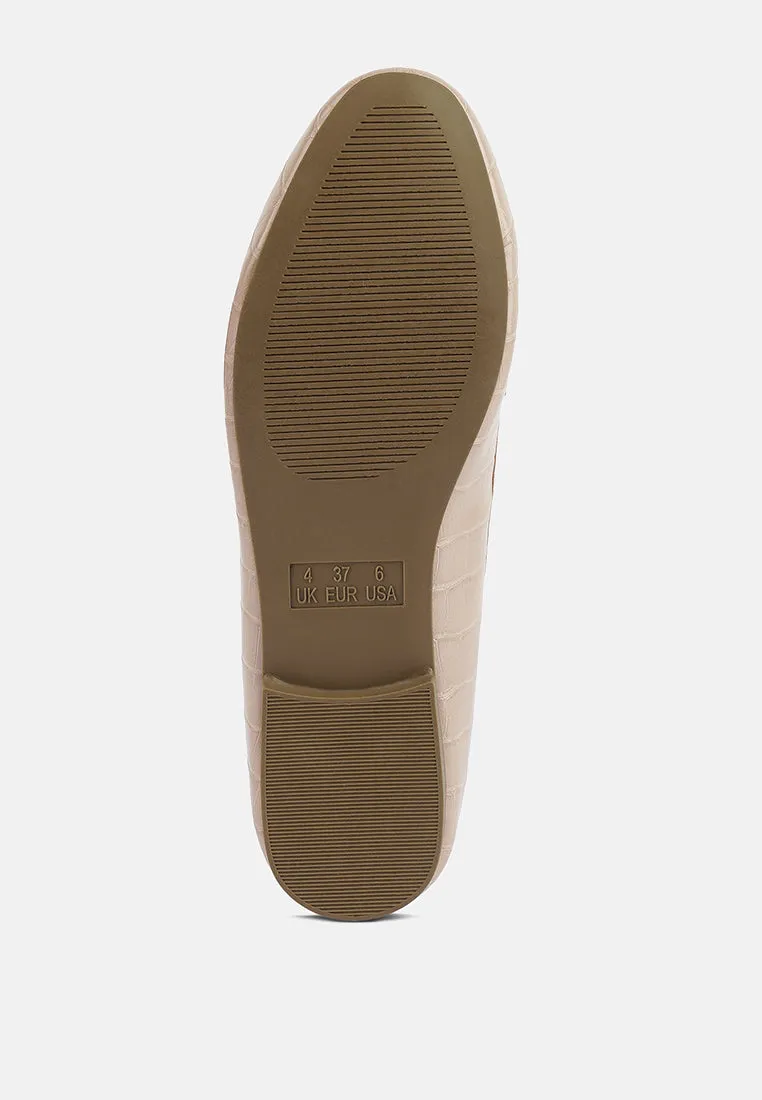 bro zone croc metail chain loafers