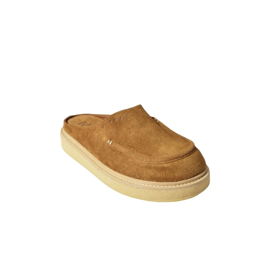 Brown Suede Mules With Para Sole