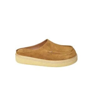 Brown Suede Mules With Para Sole