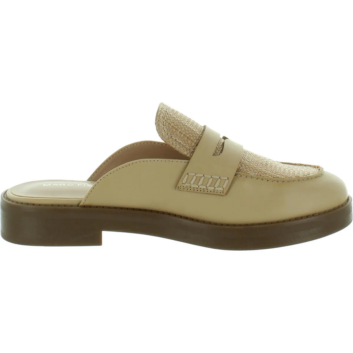 Burlesk Womens Patent Loafer Mules