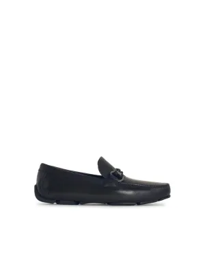 Calfskin Leather Loafers With Logo Medallion