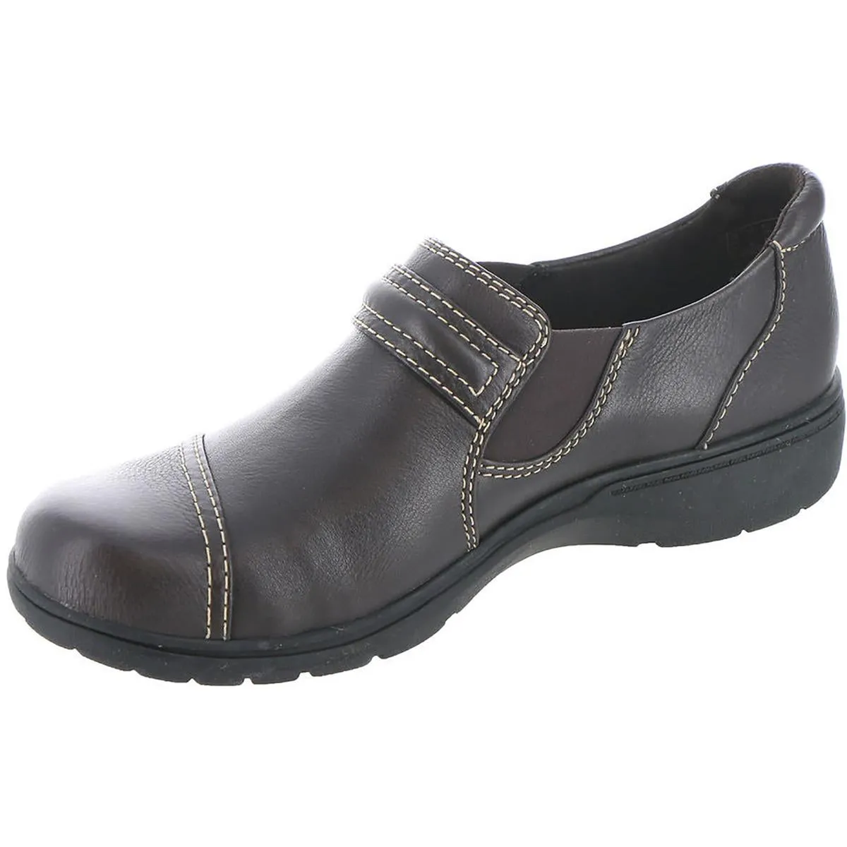 Carleigh Pearl Womens Leather Slip On Loafers
