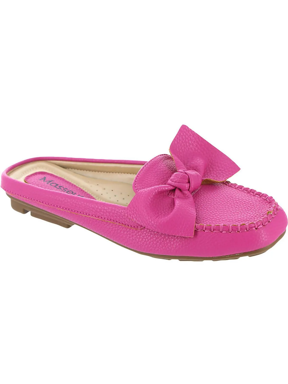 Charm Womens Bow Slides Loafer Mule