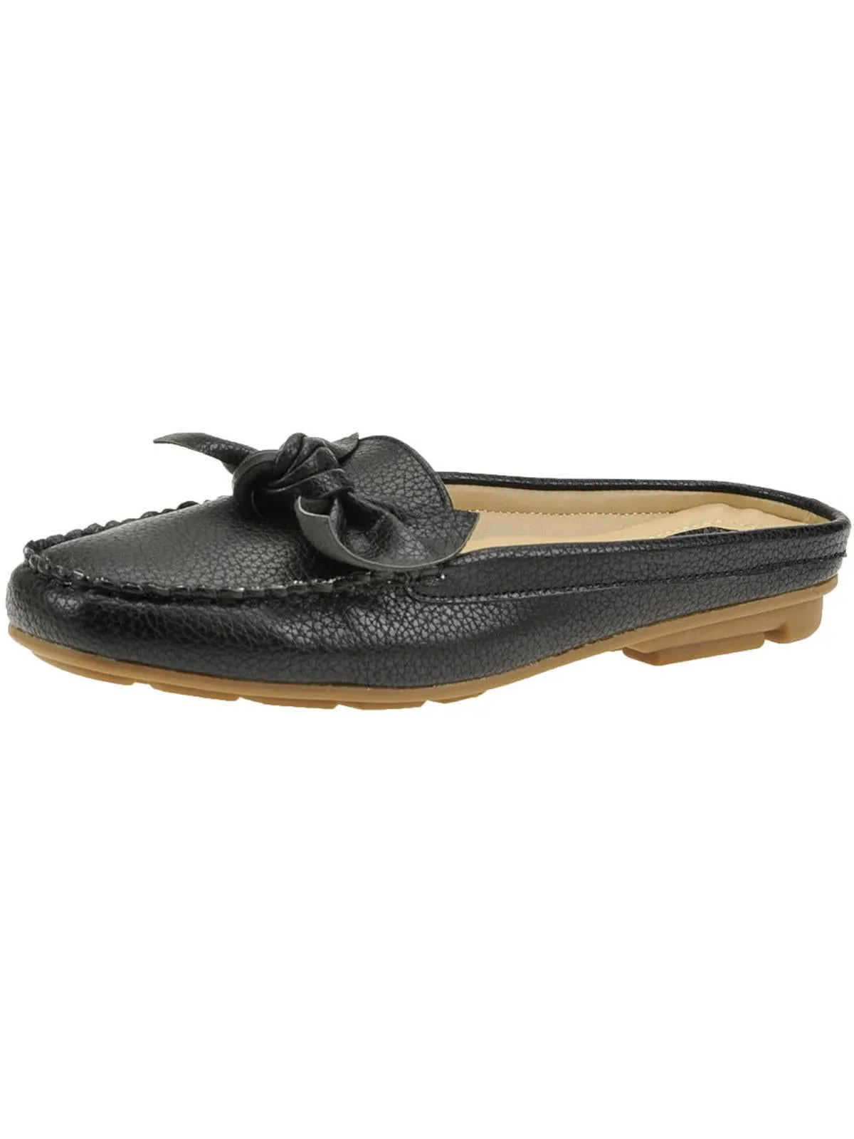 Charm Womens Bow Slides Loafer Mule