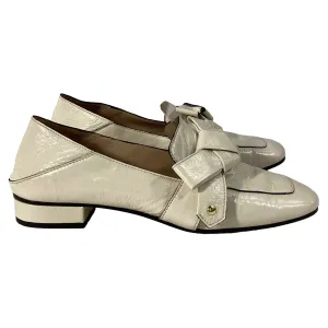Chlo Quincy Convertible Loafers in White Leather