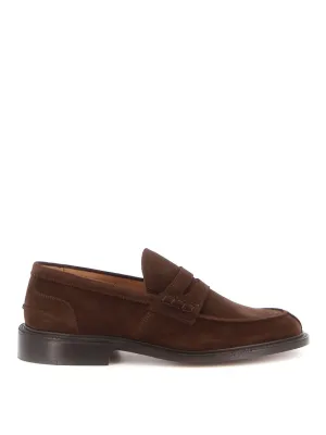 Chocolate Suede James Loafer With Leather Sole