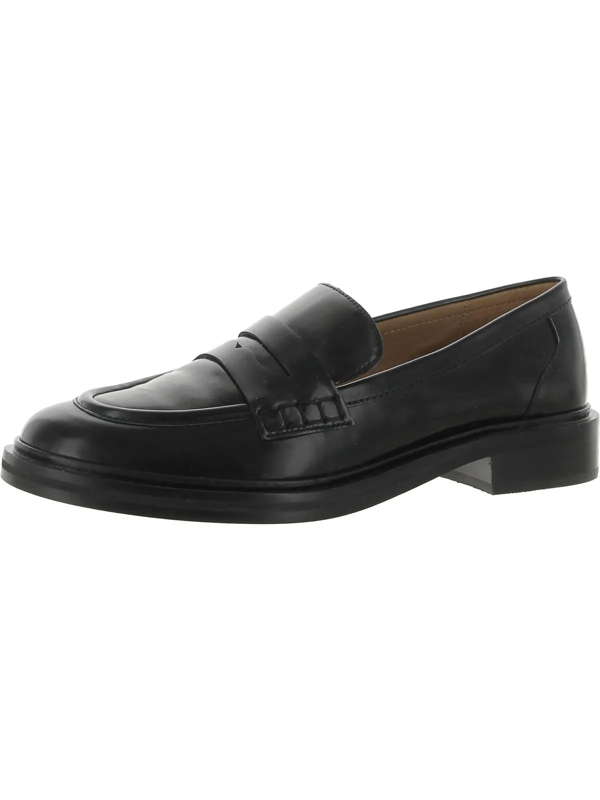 CHUNKY LOAFERS Womens Leather Slip On Loafers