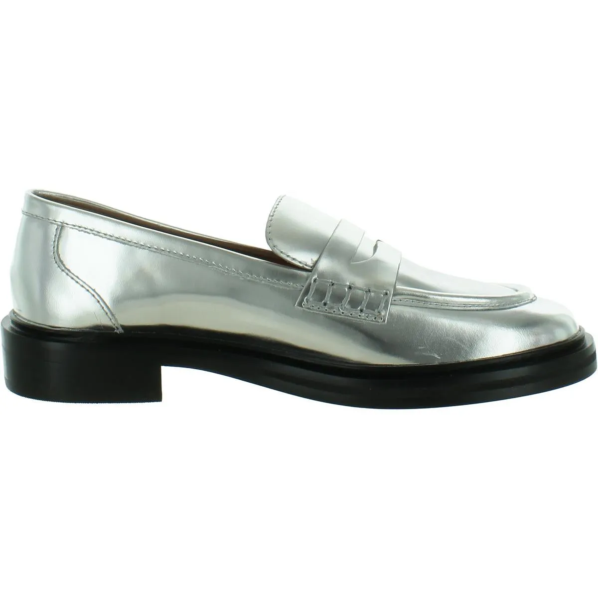 CHUNKY LOAFERS Womens Leather Slip On Loafers