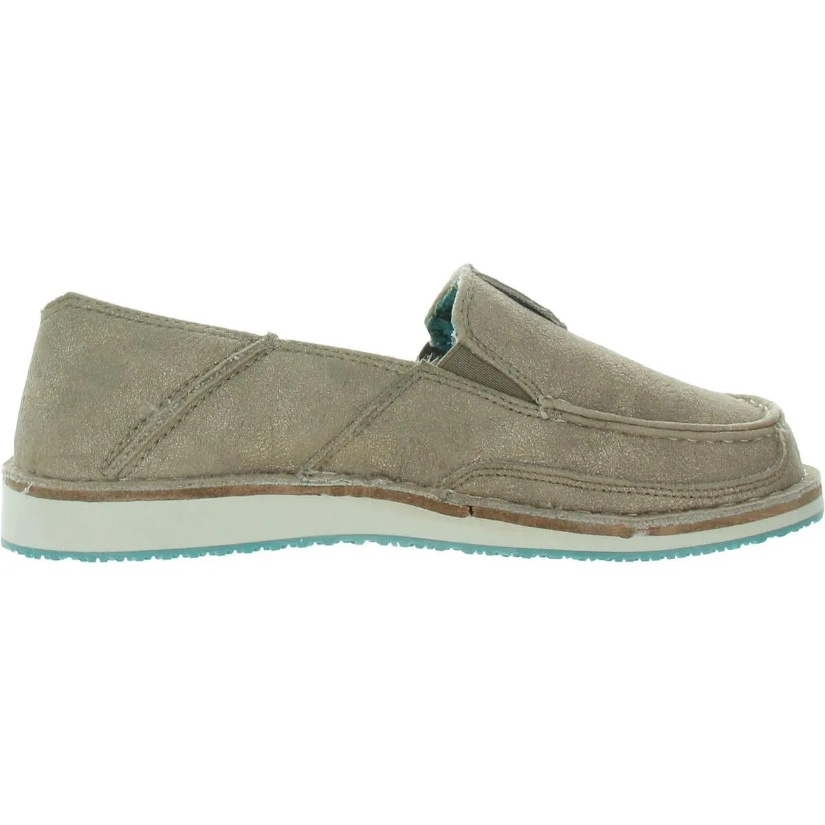 Citrine Womens Faux Leather Slip-On Loafers