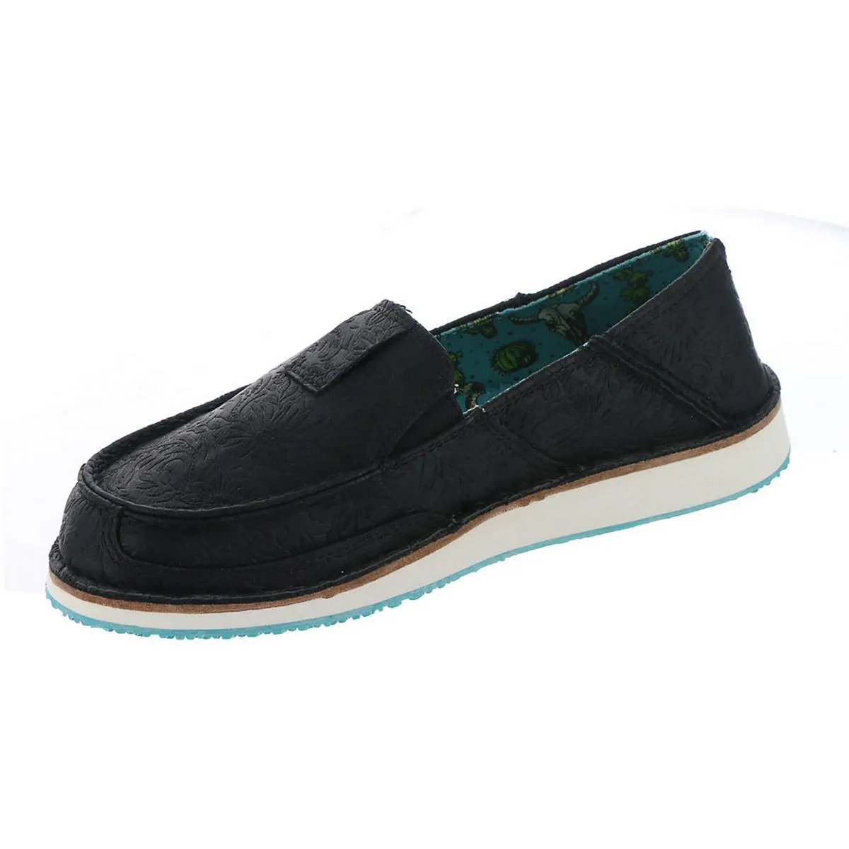 Citrine Womens Faux Leather Slip-On Loafers