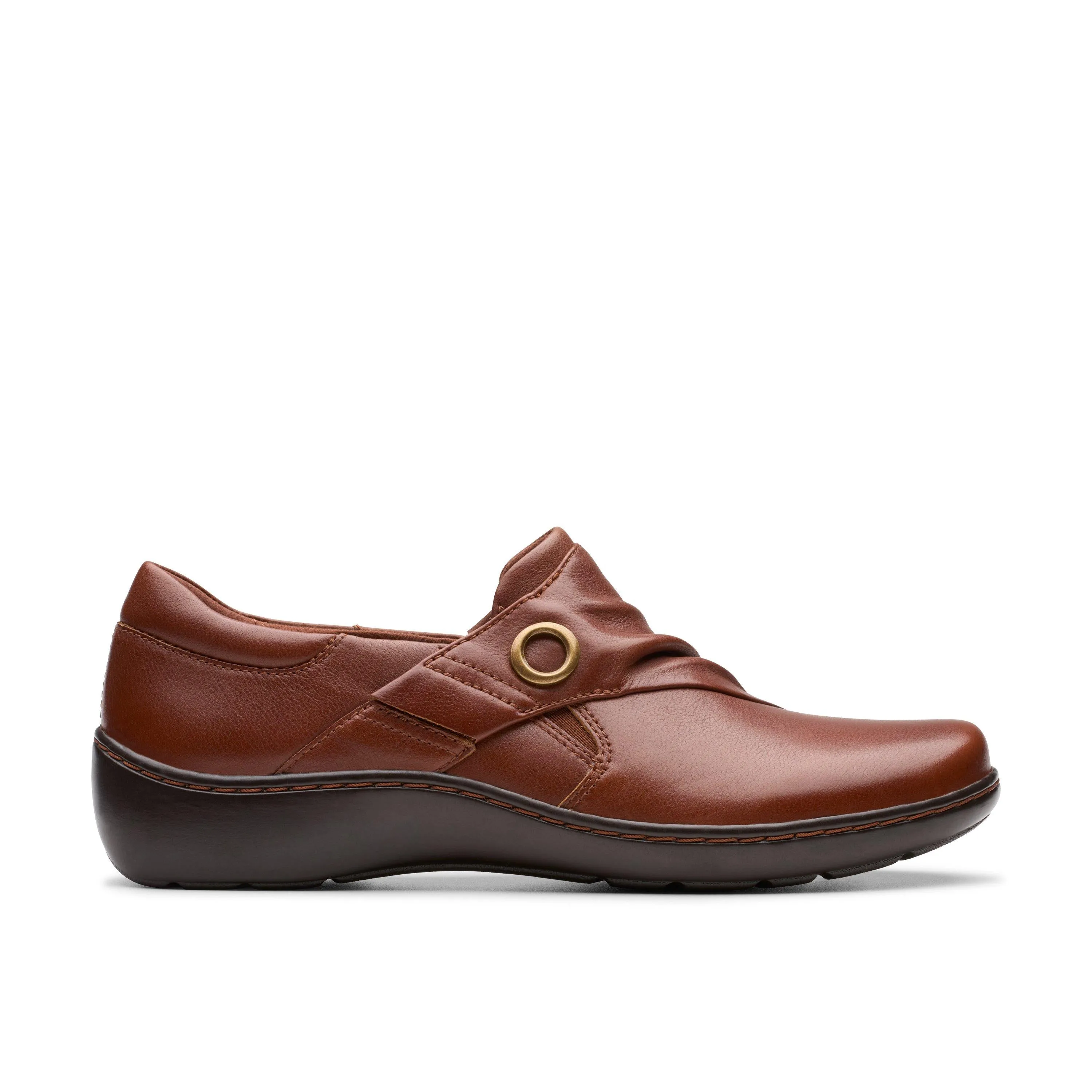 Clarks Cora Aubrie in Brown Leather