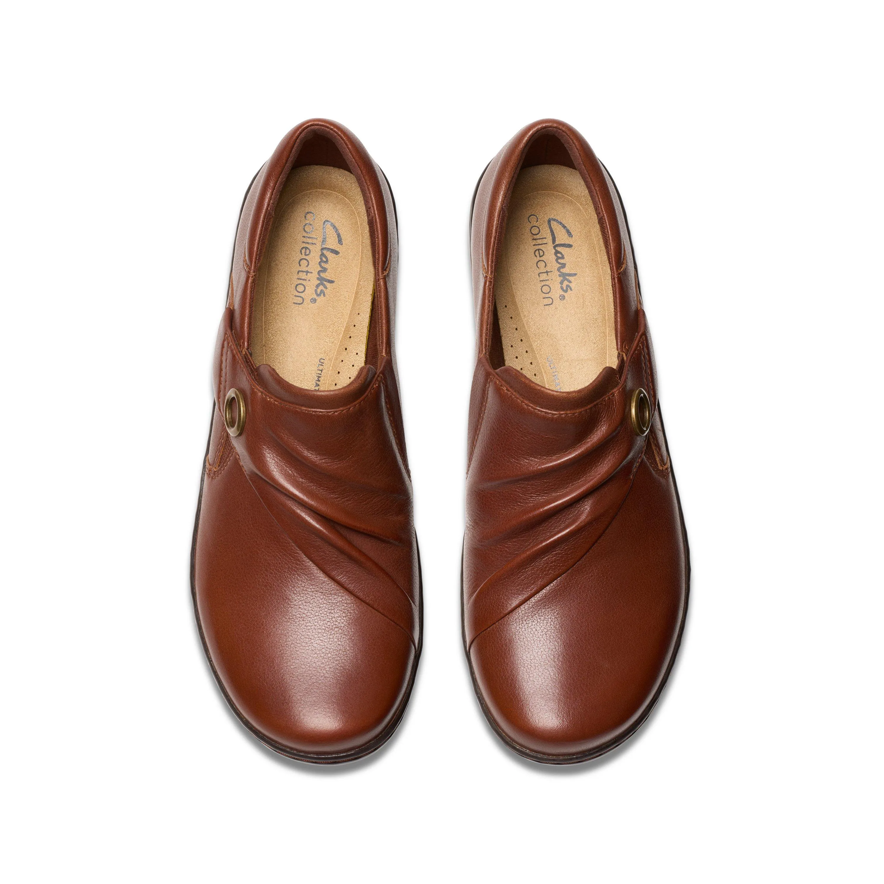 Clarks Cora Aubrie in Brown Leather