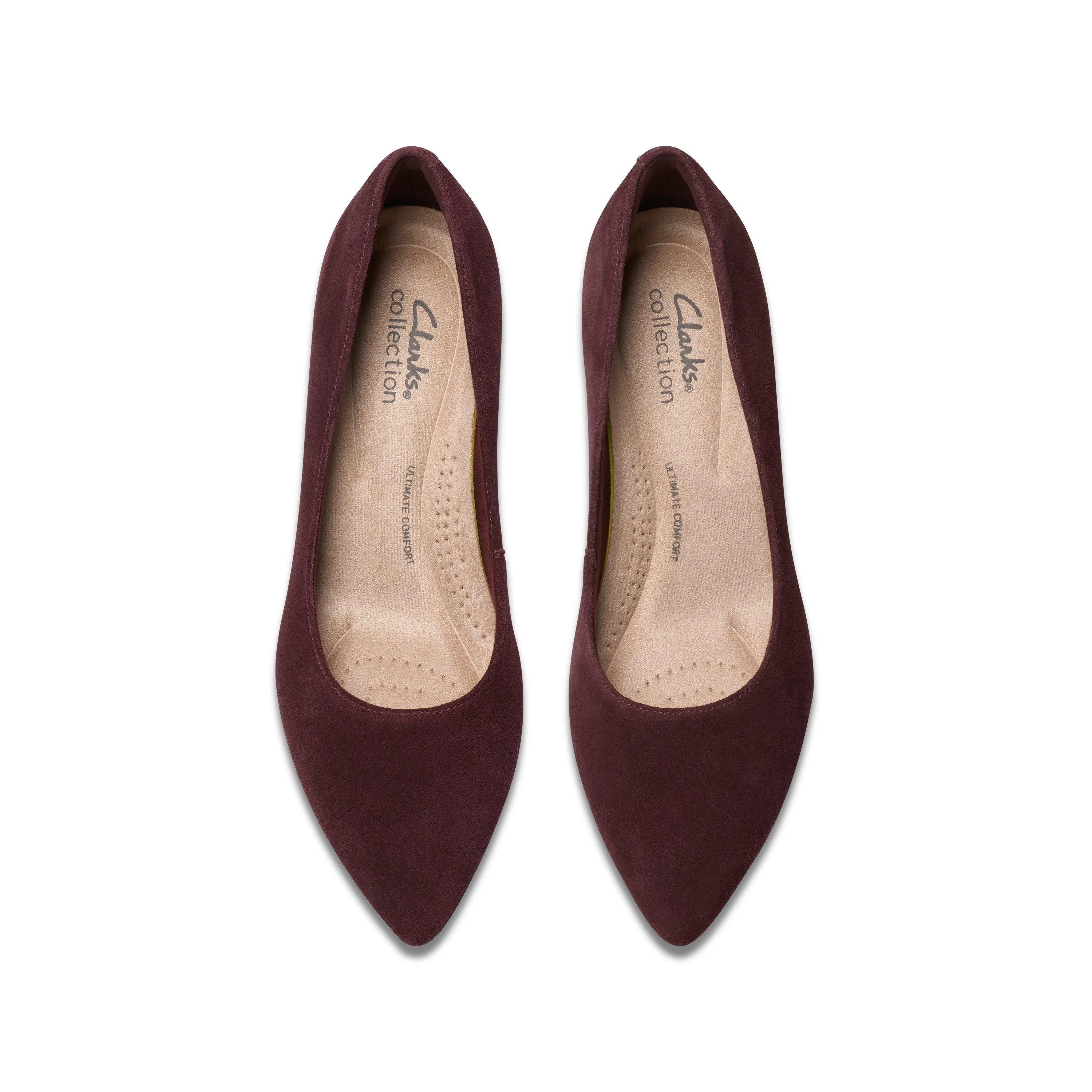 Clarks Kepley Vine in Red Suede