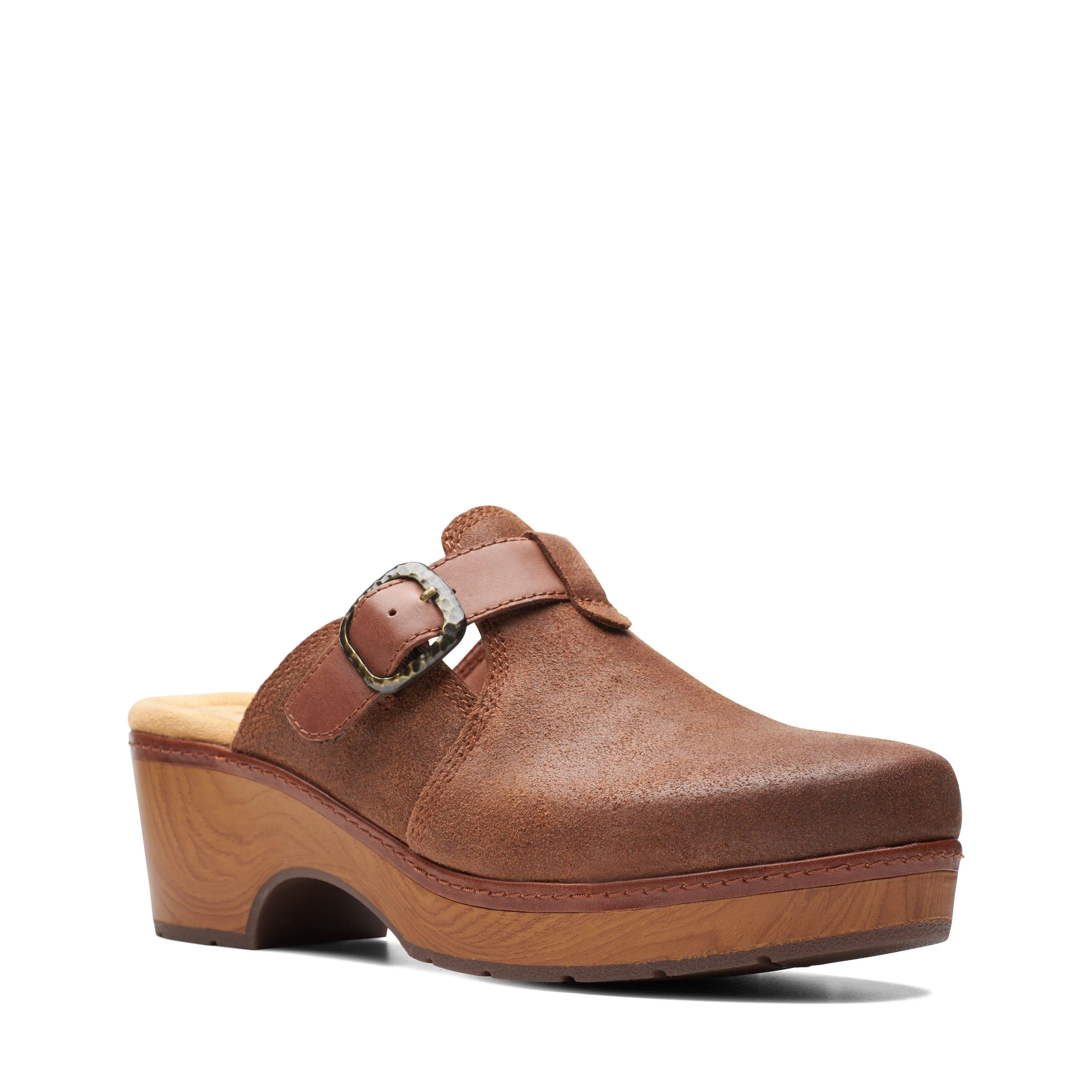 Clarks Paizlee Nora in Brown Suede